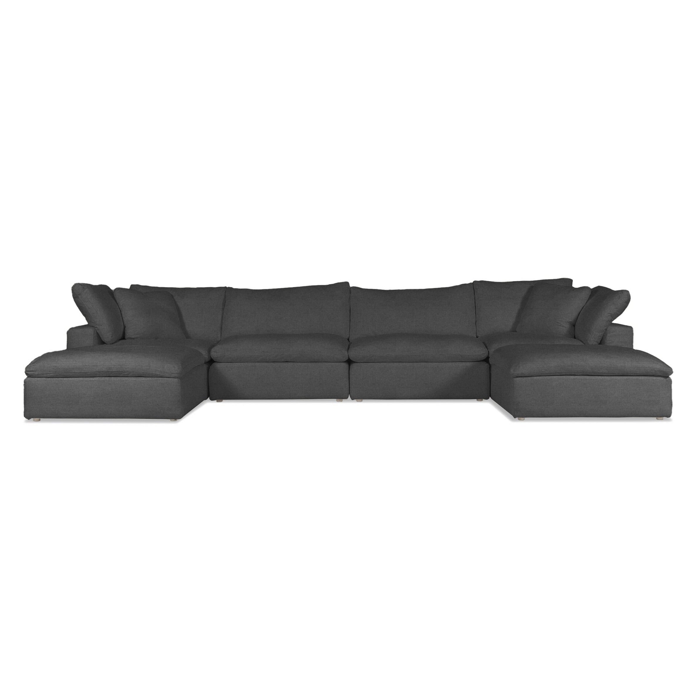 Cloud | 6-Piece Modular Sofa (Includes 2 Ottomans)