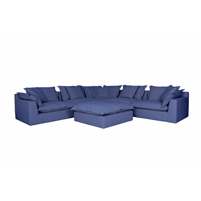 Cosy | Feather Cloud Modular Couch 5 Pcs Corner with Ottoman