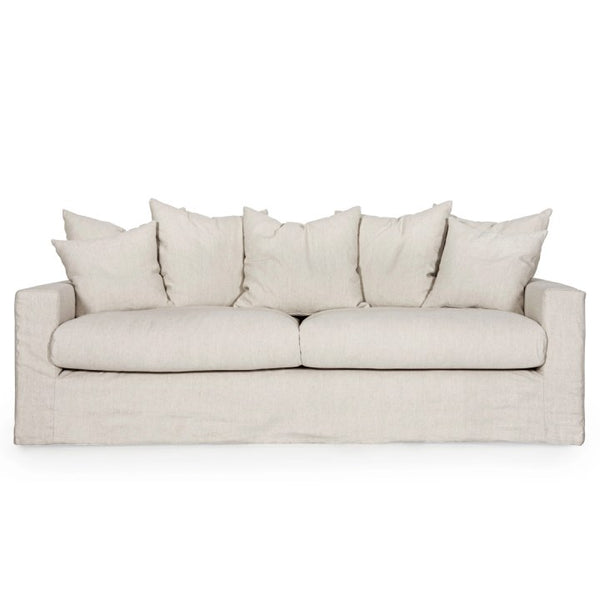 Hampton | Linen Feather Sofa 3 Seater
