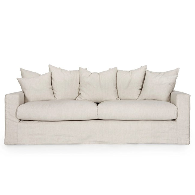 Hampton | Linen Feather Sofa 3 Seater