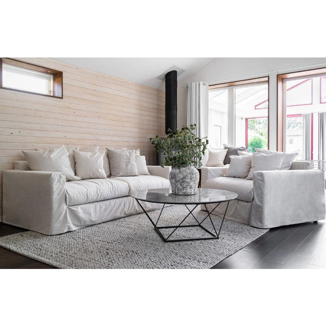 Hampton | Linen Feather Sofa 4.5 Seater