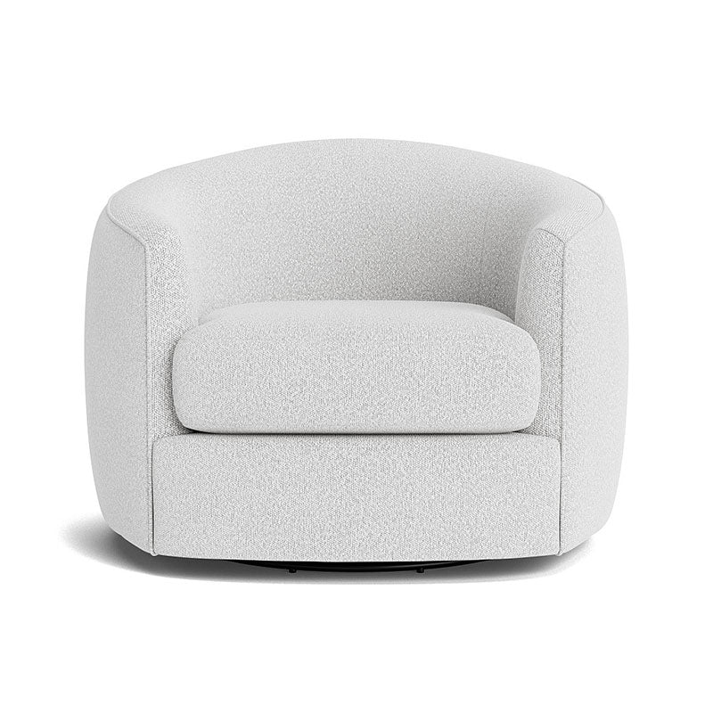Lennie Swivel Chair Boucle Banana Home
