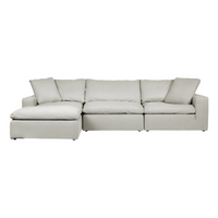 Cloud Classic | 4-Piece Modular Sofa (Includes Ottoman)/Chaise