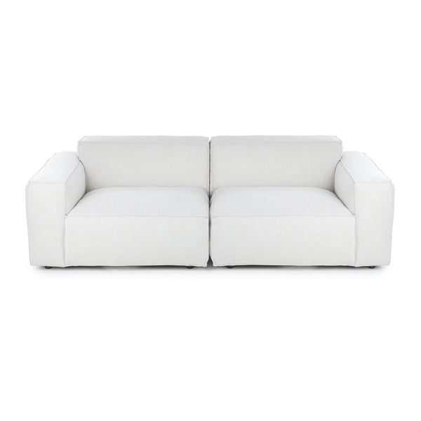 Macedon 2 Pcs | Oversized Fabric Sofa with Ottoman