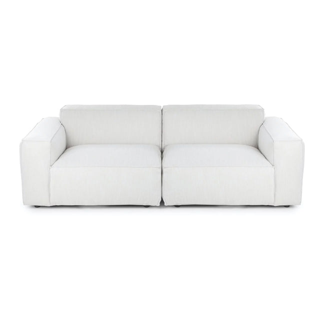 Macedon 2 Pcs | Oversized Fabric Sofa with Ottoman