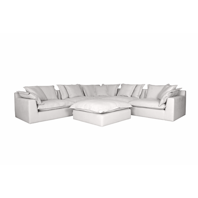Cosy | Feather Cloud Modular Couch 5 Pcs Corner with Ottoman