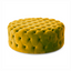 Willow | Round Ottoman Footstool with Tufted Cushions - Banana Home