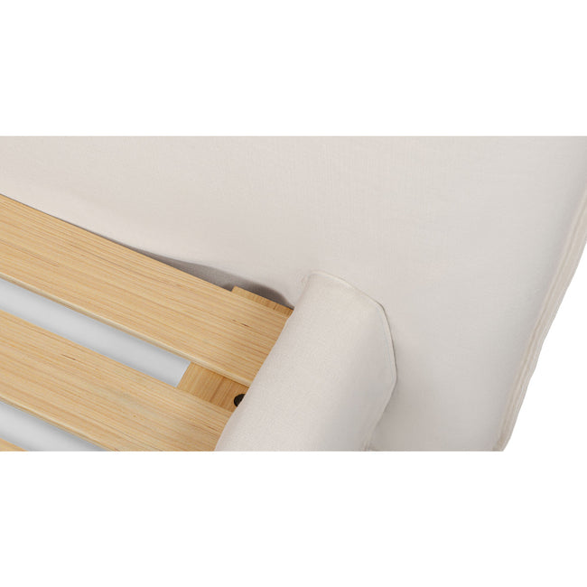 Tamarama | Super King Linen Bed Frame and Headboard