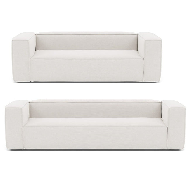 Baree | Fabric 3 Seater Boxy Sofa