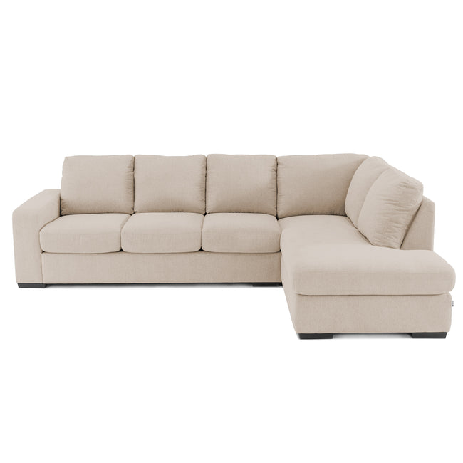 Ryder | 6 Seater Lounge Sofa with Chaise-LHF-Almond