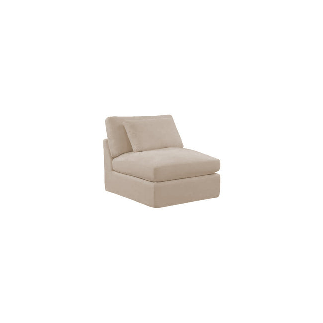 Bayside | Linen Feather Modular Couch Armless Chair