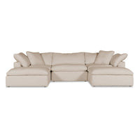 Cloud Classic | 5-Piece Modular Sofa (Includes 2 Ottomans)