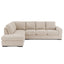 Ryder | 6 Seater Lounge Sofa with Chaise RHF Almond
