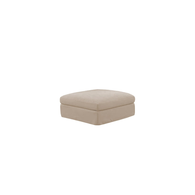 Bayside | Linen Feather Modular Couch Ottoman