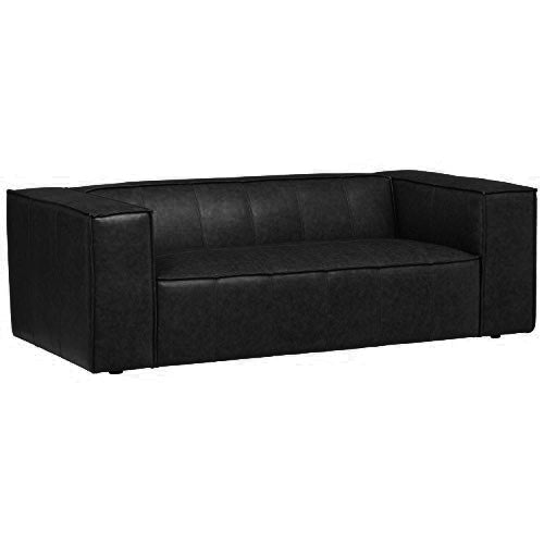 Baree | Large Boxy Leather 3 Seater Sofa
