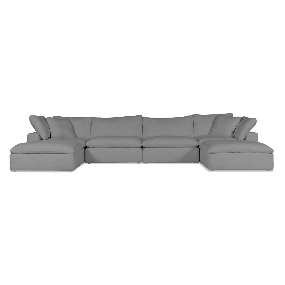 Cloud Classic 6Piece Modular Sofa (Includes 2 Ottomans) Banana Home
