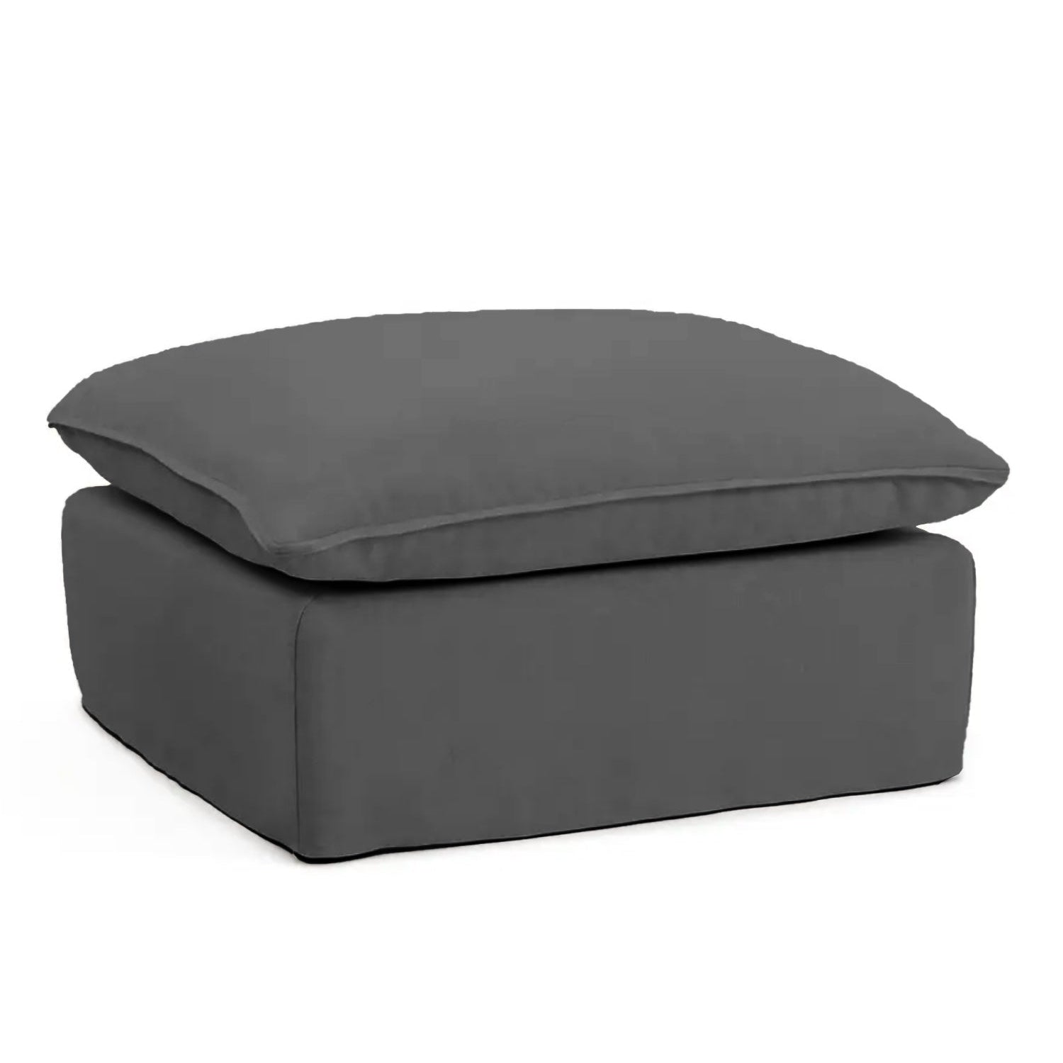 Coastal | Linen Style Ottoman