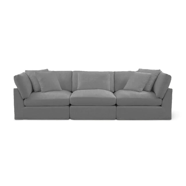 Bayside | Linen Feather Modular Couch 3 Pcs