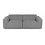 Macedon 2 Pcs | Oversized Fabric Sofa with Ottoman