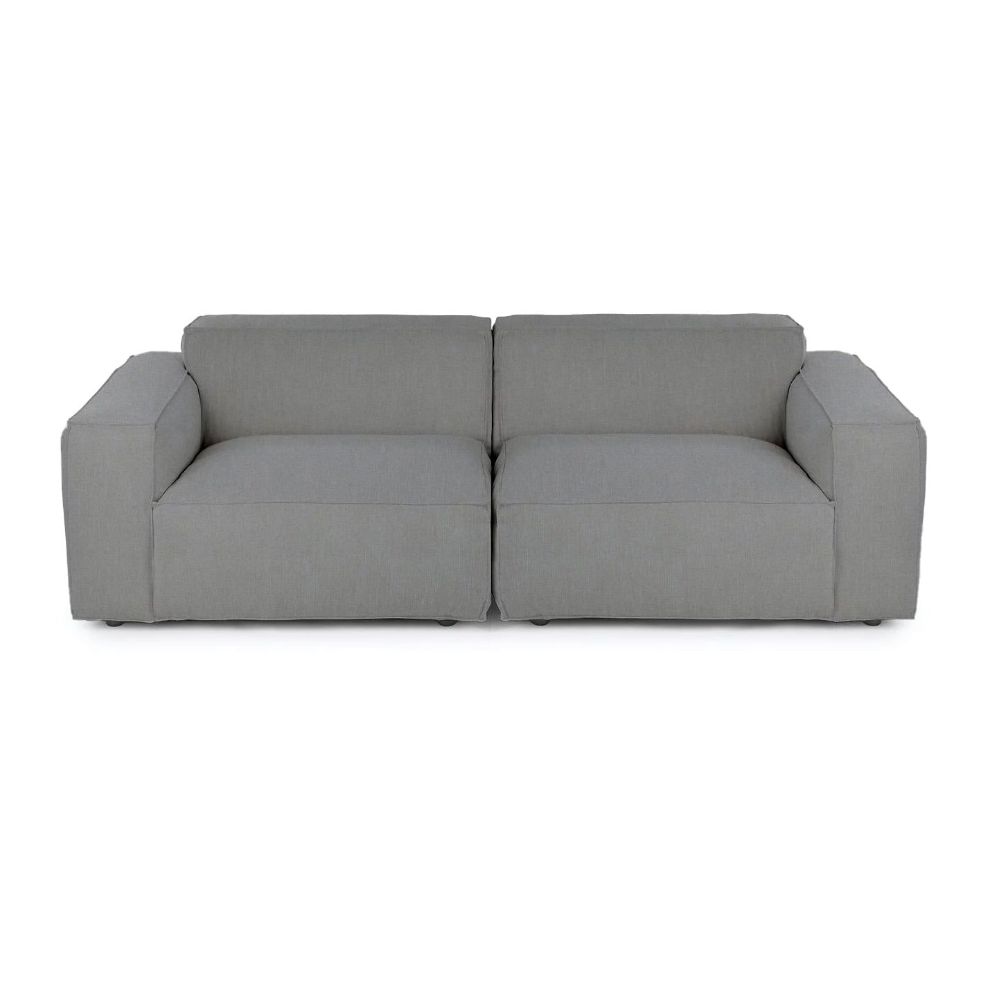 Macedon 2 Pcs | Oversized Fabric Sofa with Ottoman