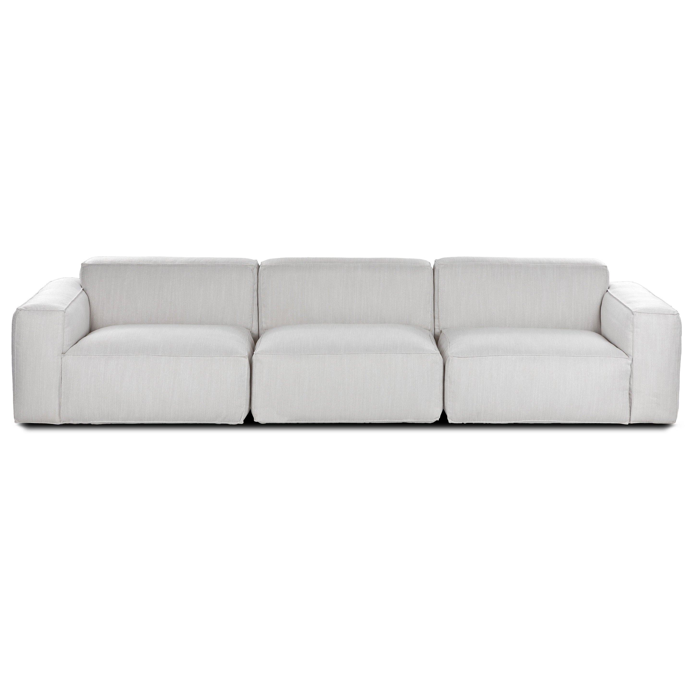 Macedon 3 Pcs | Oversized Fabric Leather Modular