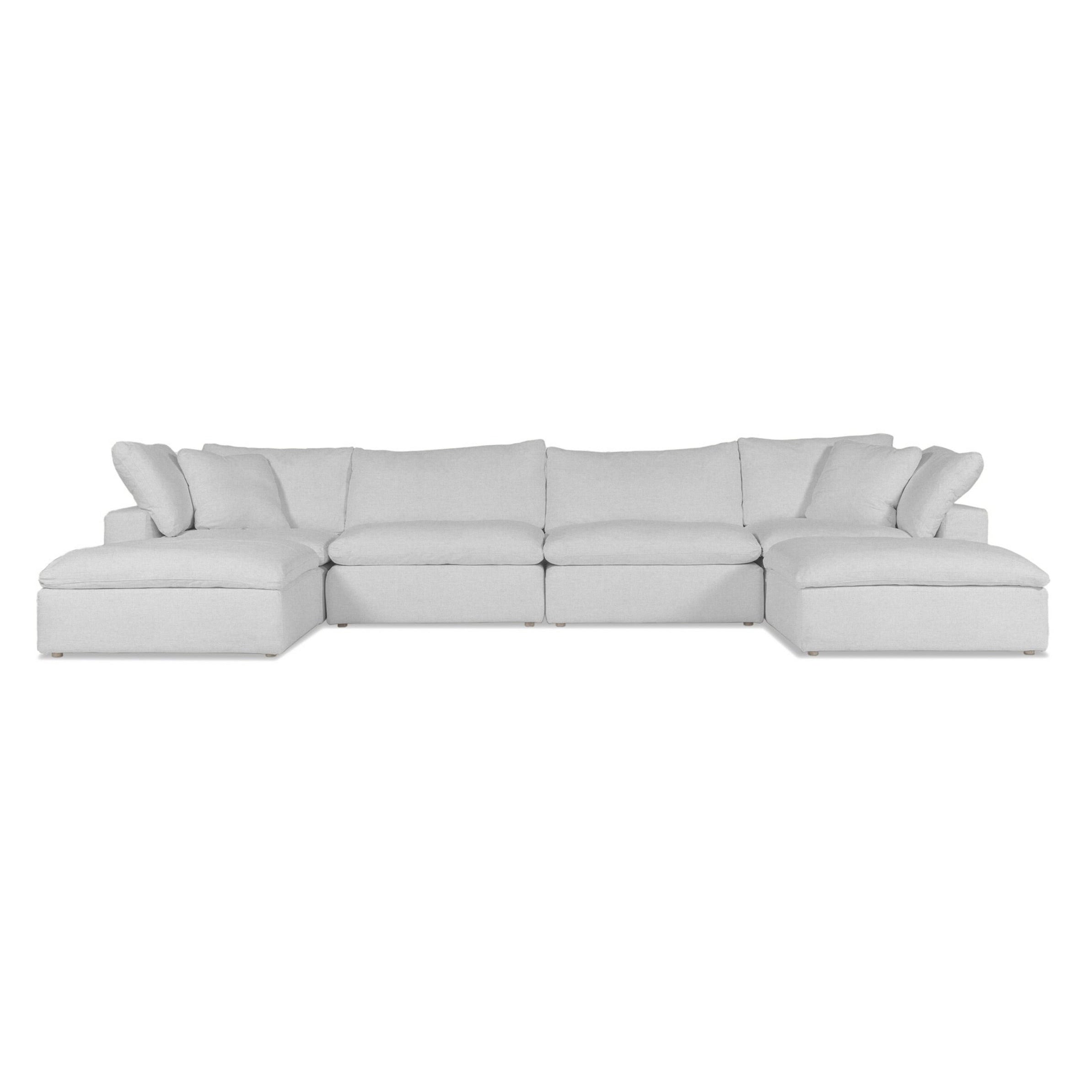 Cloud | 6-Piece Modular Sofa (Includes 2 Ottomans)