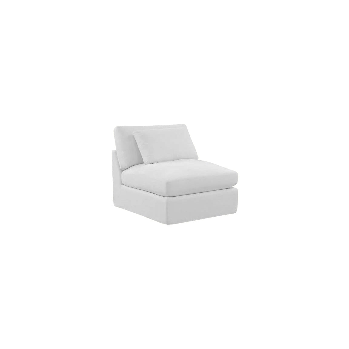 Bayside | Linen Feather Modular Couch Armless Chair