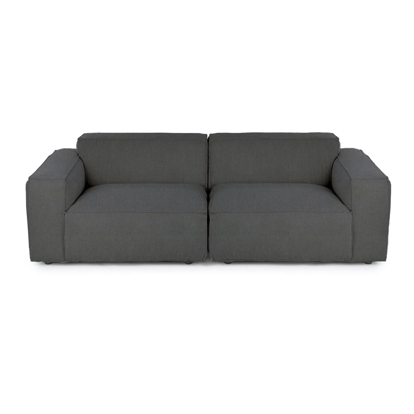 Macedon 2 Pcs | Oversized Fabric Sofa with Ottoman