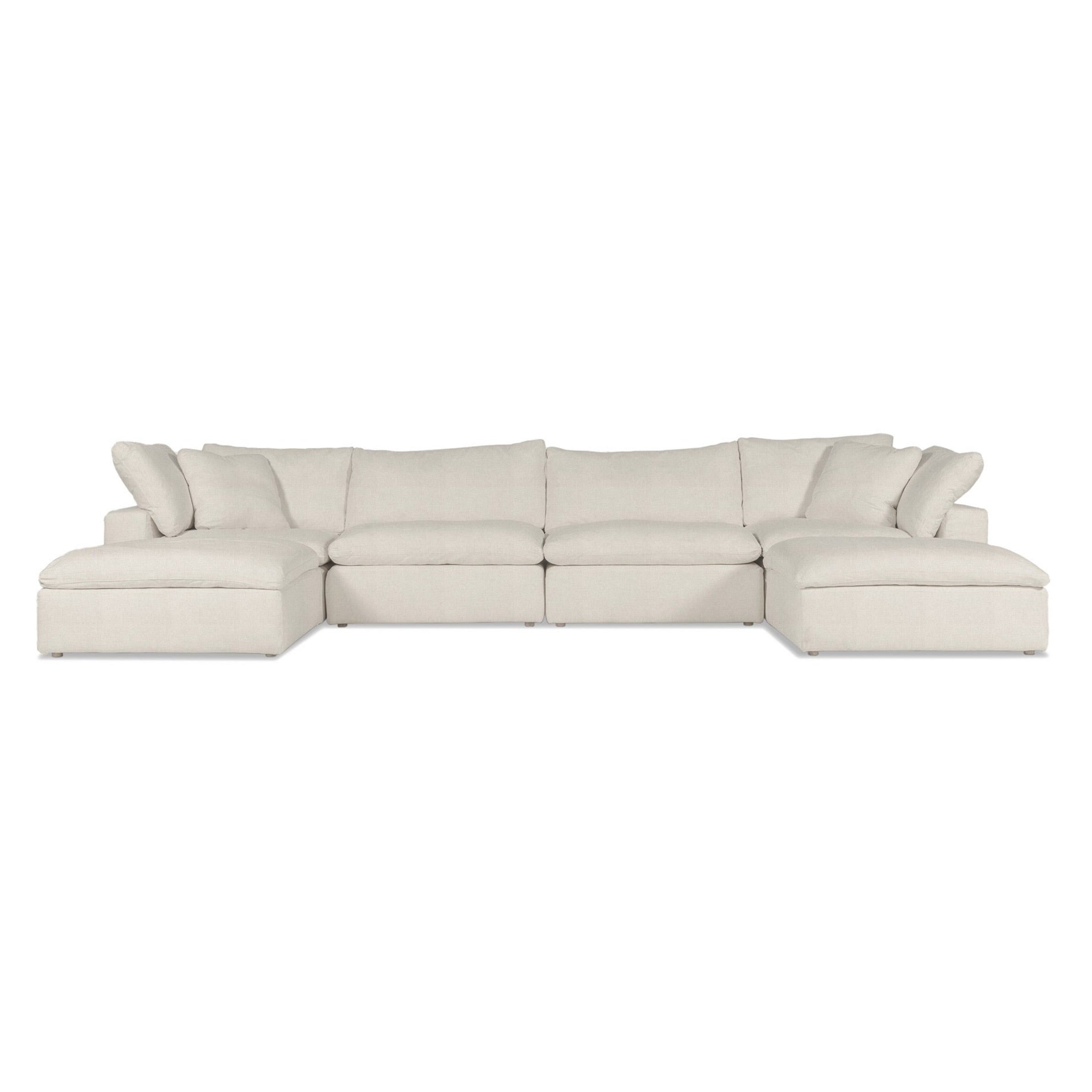 Cloud | 6-Piece Modular Sofa (Includes 2 Ottomans)
