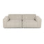 Macedon 2 Pcs | Oversized Fabric Sofa with Ottoman